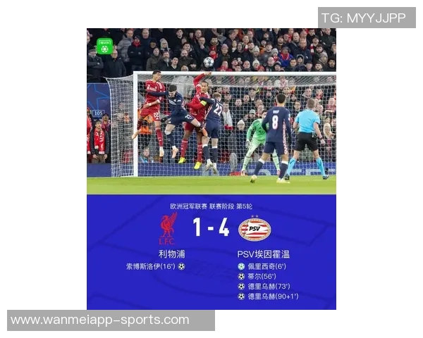利物浦历史上首次在单场比赛中对阵埃因霍温丢4球的战绩分析